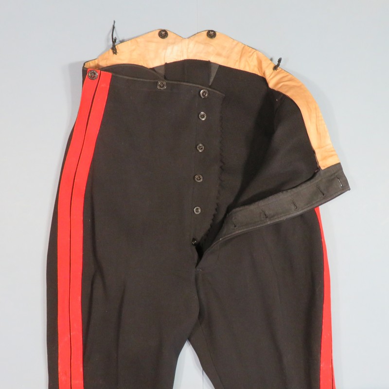 PANTALON D'UNIFORME ANGLAIS FABRICATION ANCIENNE SECOND EMPIRE 1900BRITISH ROOSERS UNIFORM 1860